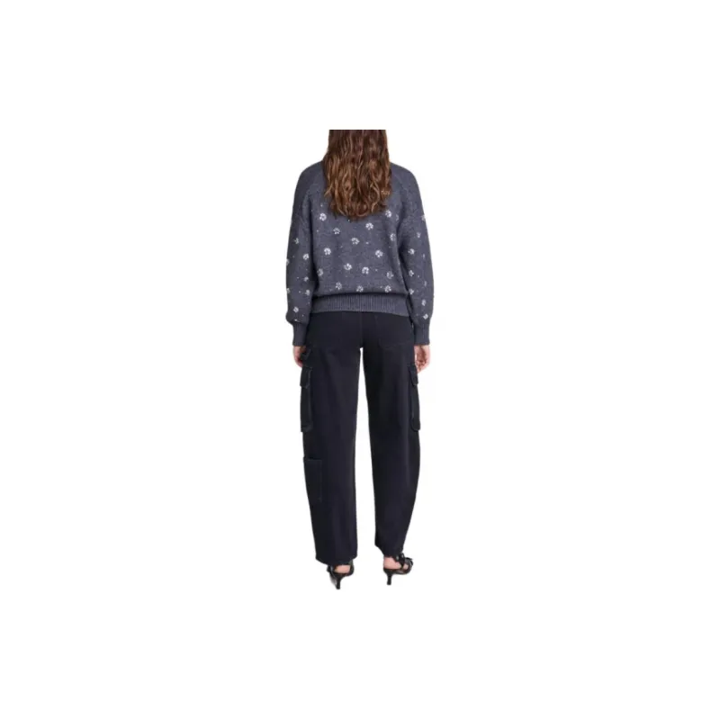 Maje Rhinestone embellished Sweater-2