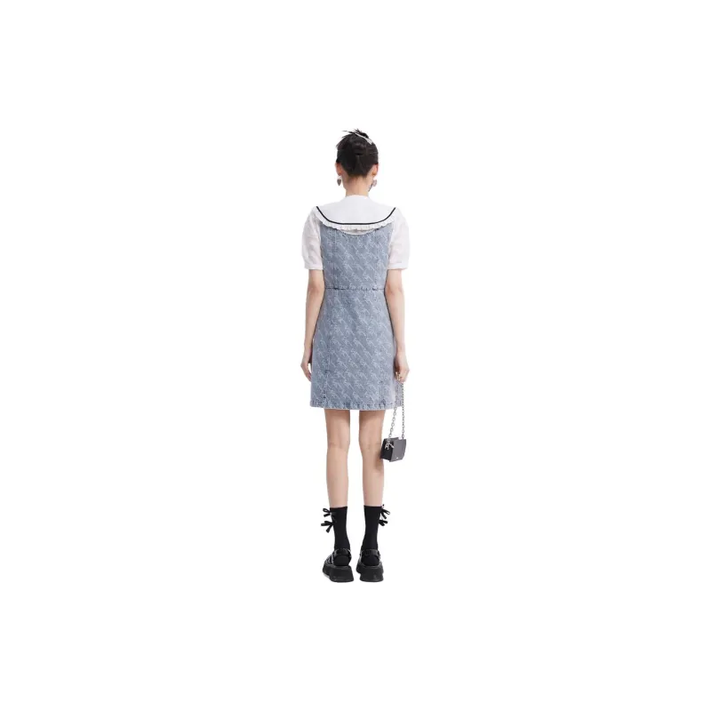 LOFT SHINE Denim Long Skirts Women's Denim Blue-2