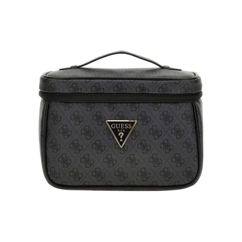 GUESS Polyurethane Makeup Bag Women's Black-0
