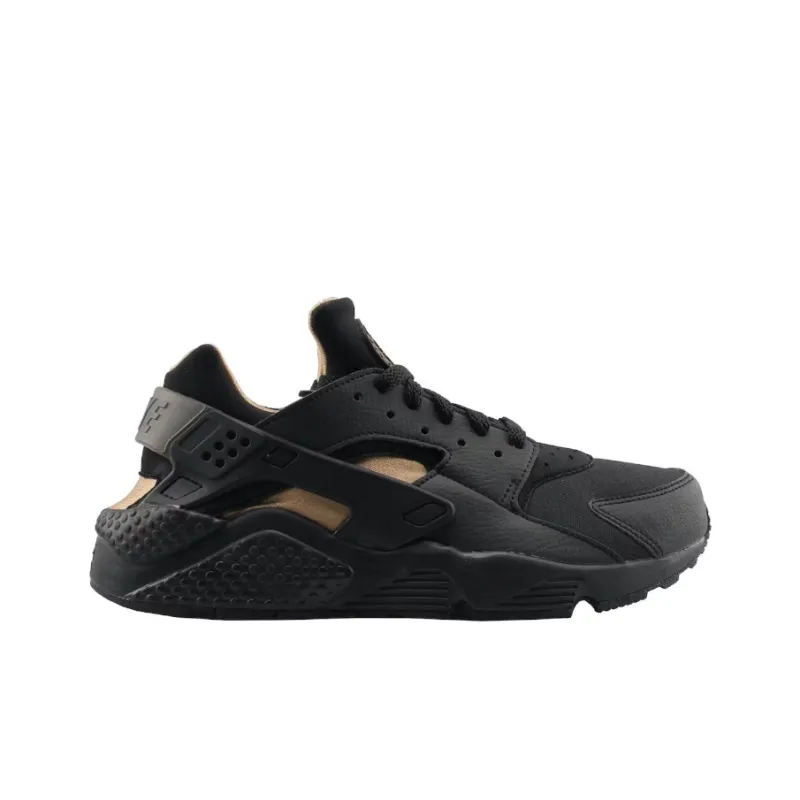 Nike Air Huarache Run Black Metallic Gold-1