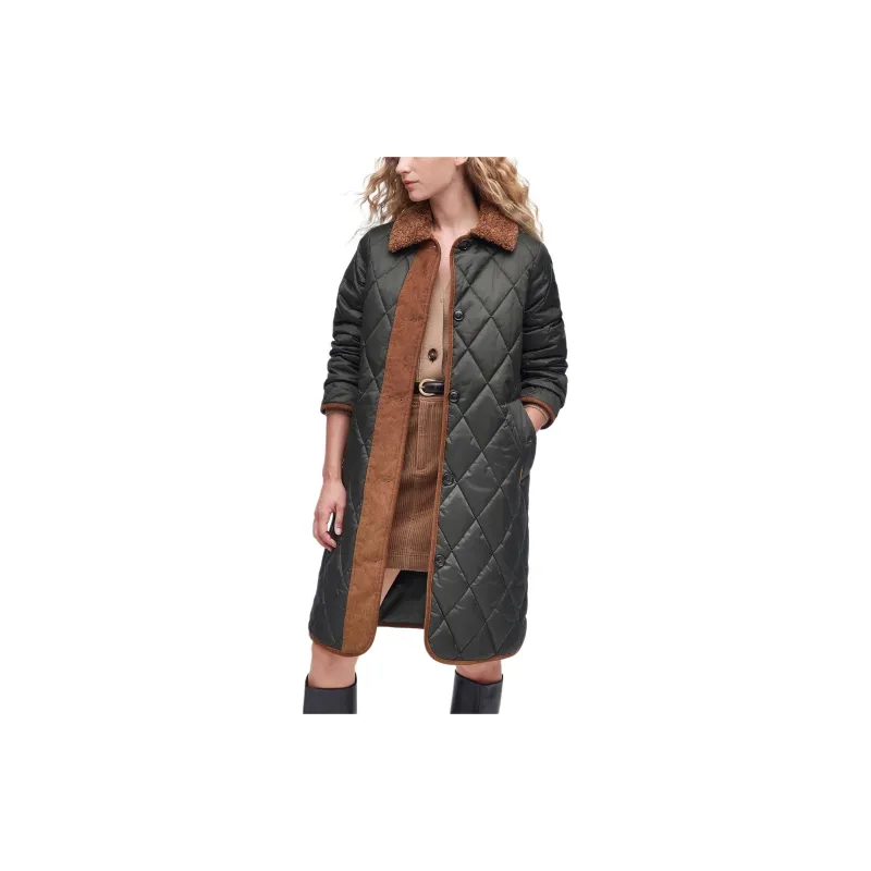 BARBOUR Mulgrave Quilted Jacket Jackets Coats Women's Dark Green-2