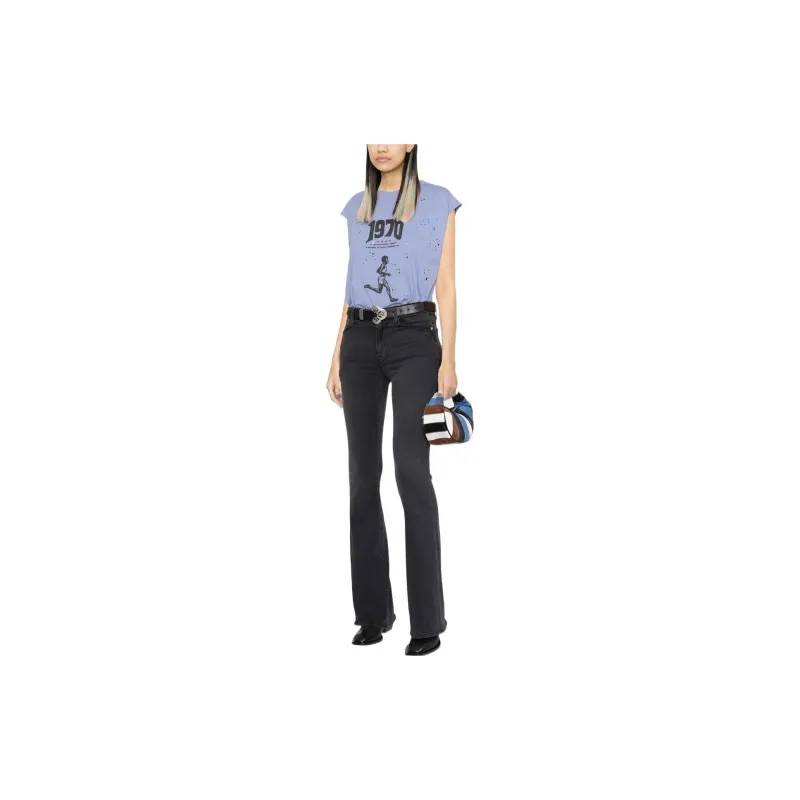 FRAME Low-Rise Flared Jeans-3