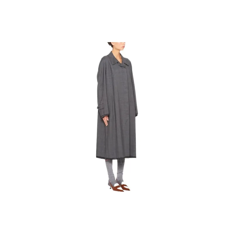 MIU MIU Prince Of Wales Check Wool Coat-3