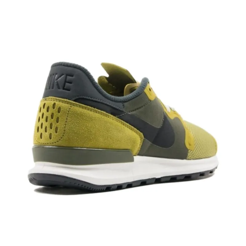 Nike Air Berwuda Cushioning, Wear Resistant Low Top Running Shoes Men's Black Green-4