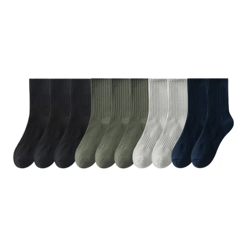 Lan Miao Mid Calf Socks Men's 10 Pack-4