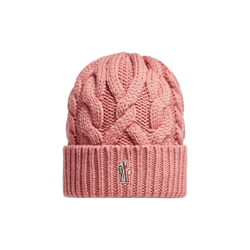 Moncler Logo Embroidered Ribbed Beanie-0