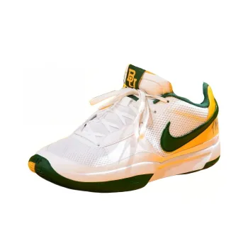 Nike Ja 1 Durable Breathable Low Top Basketball Shoes Men's White Green