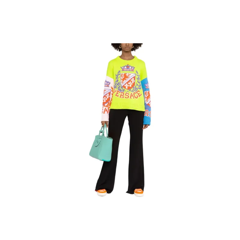 VERSACE SS22 Sweater Women's Green-1