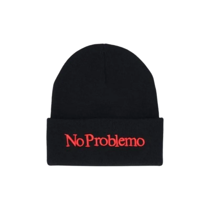 Aries Embroidered Mini No Problemo Beanie-0