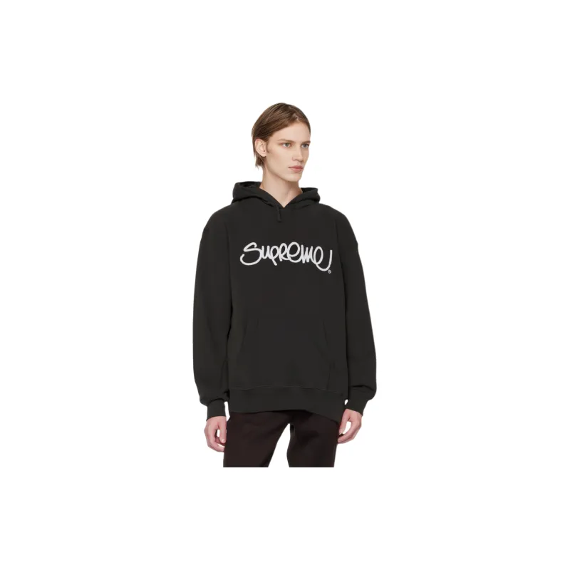 Supreme Raised Handstyle Hooded Sweatshirt-1