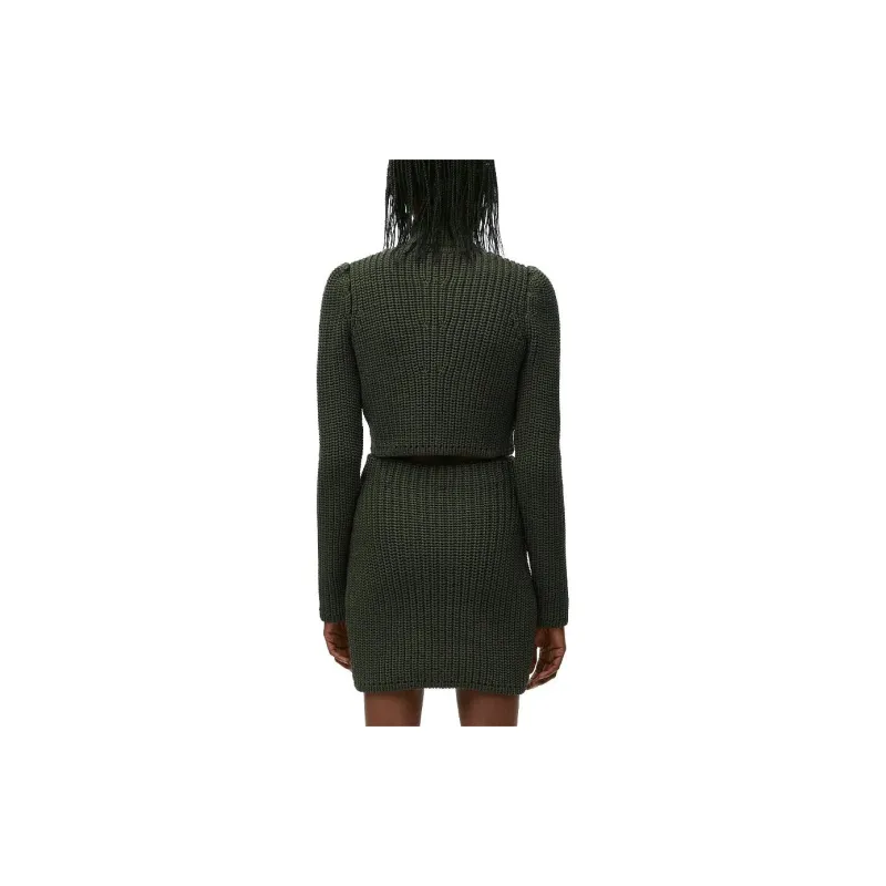 LOEWE FW24 Knitwear Women's Khaki Green-2