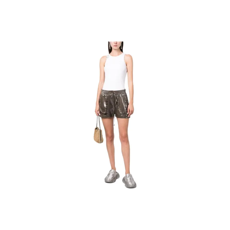 Blumarine Logo brooch Fine ribbed Tank Top-1