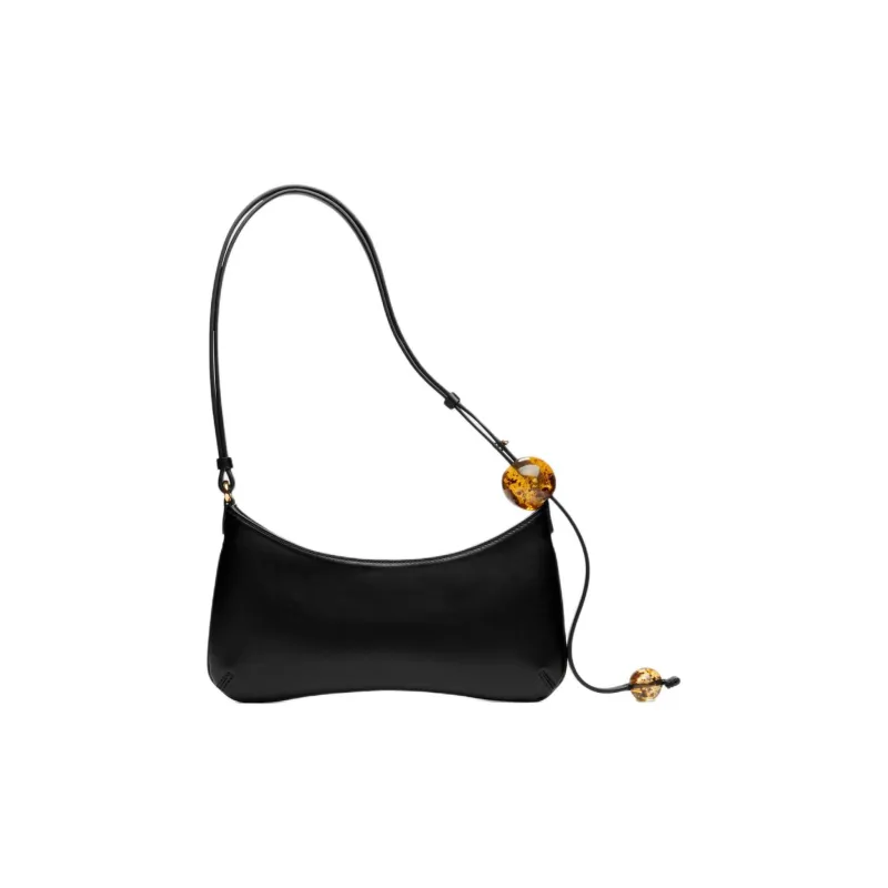 Jacquemus Calfskin Handbag, Shoulder Bag Women's Black-2