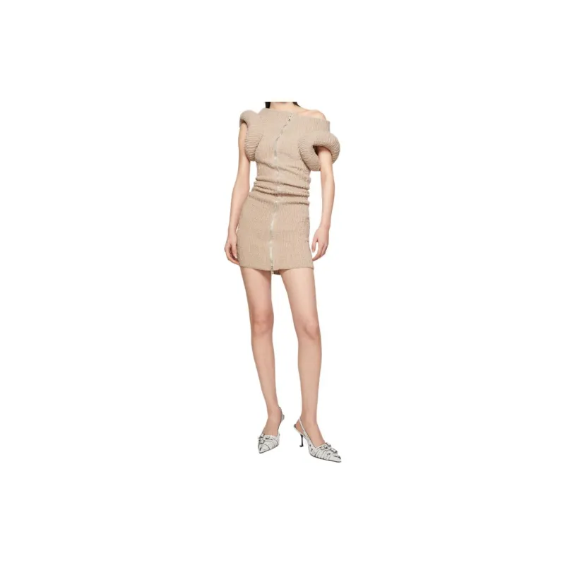 Acne Studios Short Sleeved Dress Women's Washed Pink-3