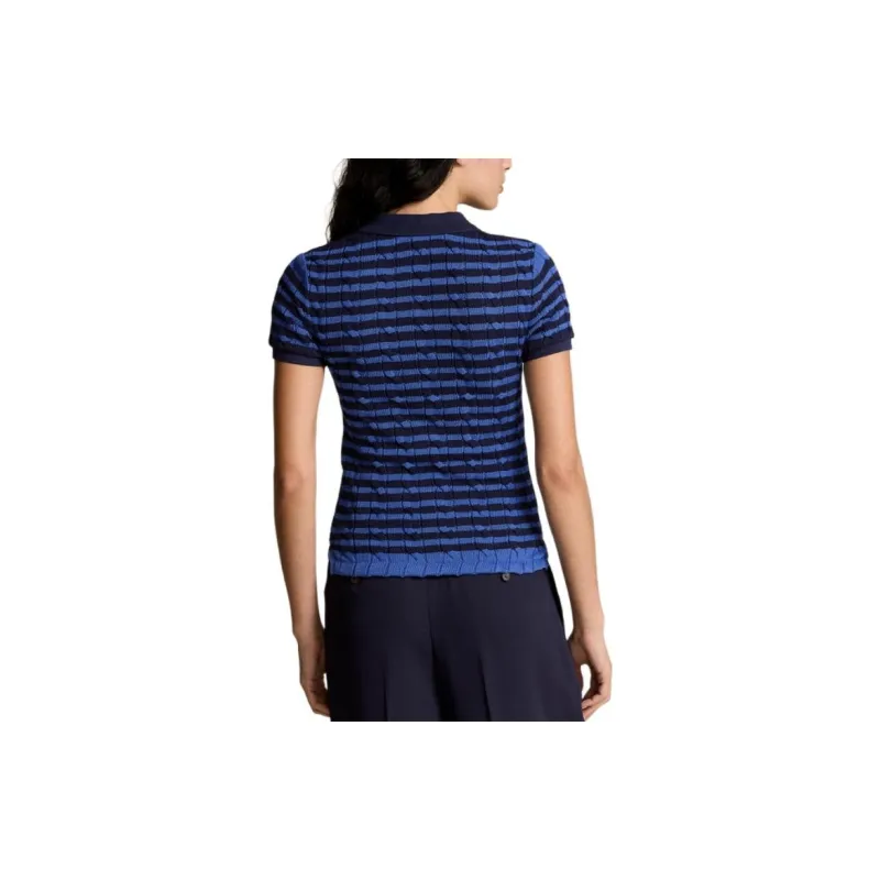 Polo Ralph Lauren Striped Cable knit Polo Shirt-3