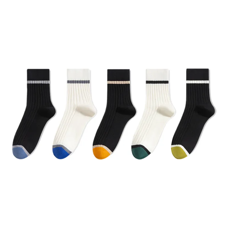 Lan Miao Mid Calf Socks Men's 5 Pack-0