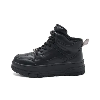 HARSON Thermal Slip Resistant And Abrasion Resistant High Top Skateboard Shoes Women's