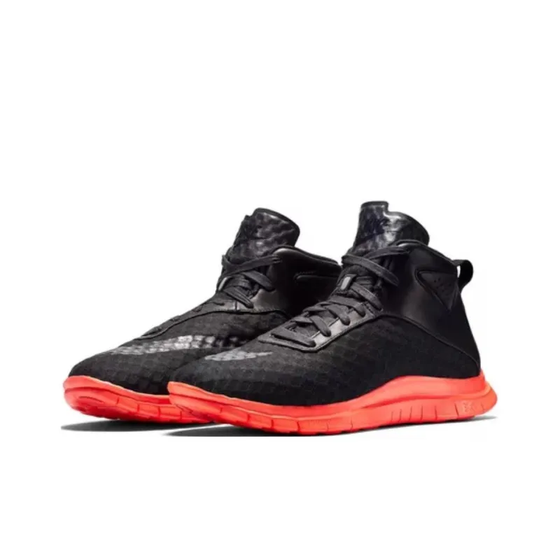Nike Free Hypervenom Mid Black Hot Lava-2