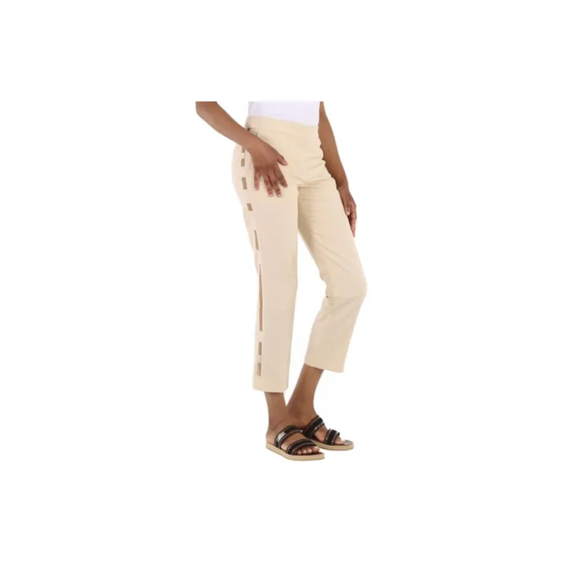 Burberry Casual Pants Women's Beige-4