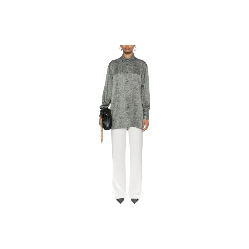 ERMANNO SCERVINO Herringbone print Silk Shirt-1