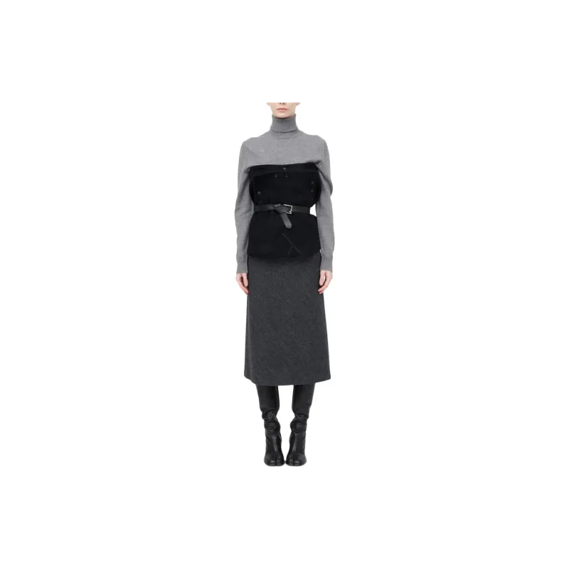 Maison Margiela Strapless Tops Women's Black-1