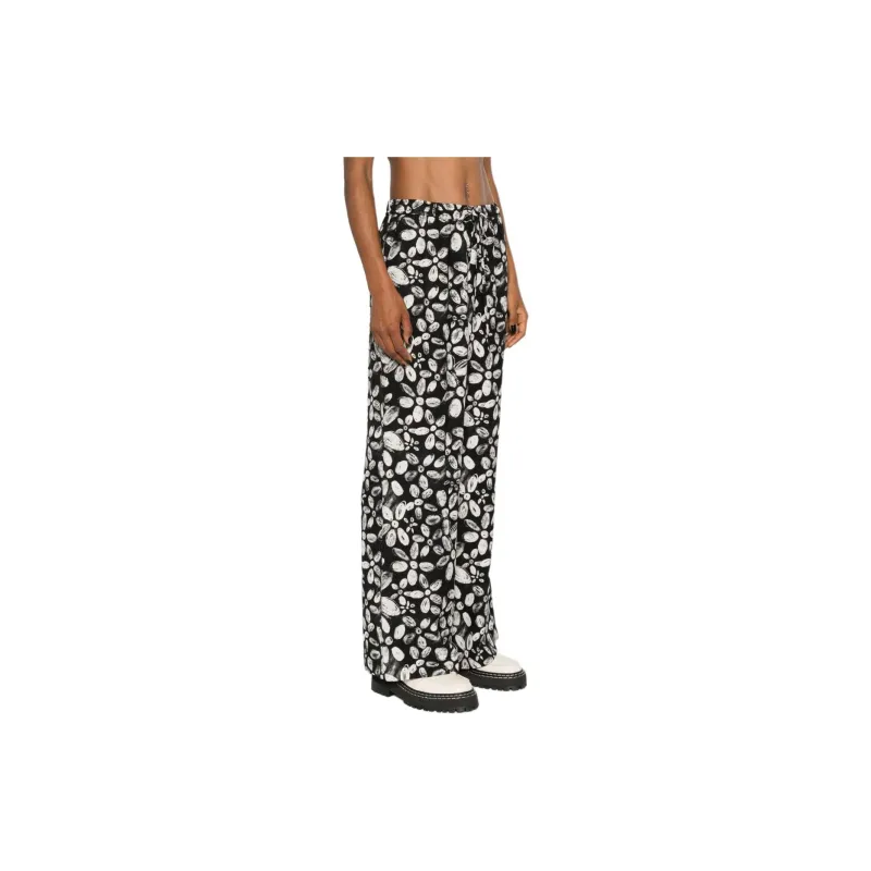 MARNI Floral Crepe Straight Trousers-3