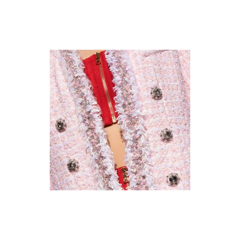 BALMAIN Jackets Coats Women's Pink-5