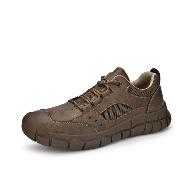 QIUTEXIONG Minimalist Style Versatile Athletic Shoes Wear-Resistant Low-Top Hiking/Trekking Shoes Men's-6