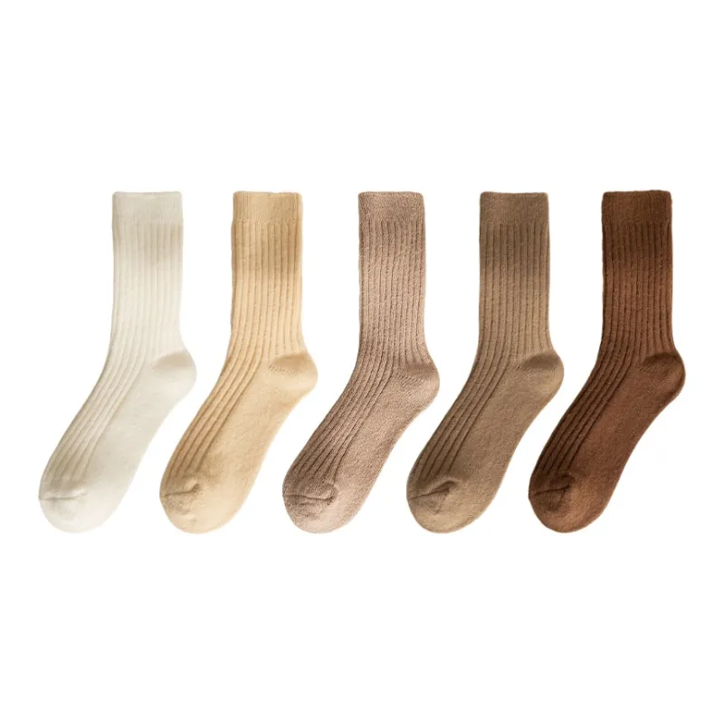 MIIOW Mid Calf Socks Women's Combo Set-7
