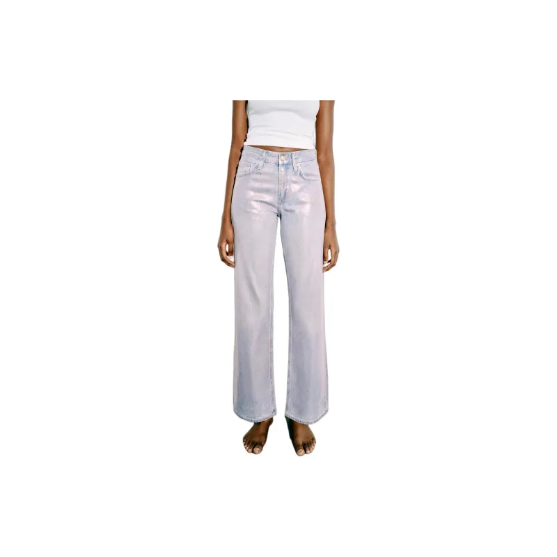 ZARA Jeans Women's Purple-4