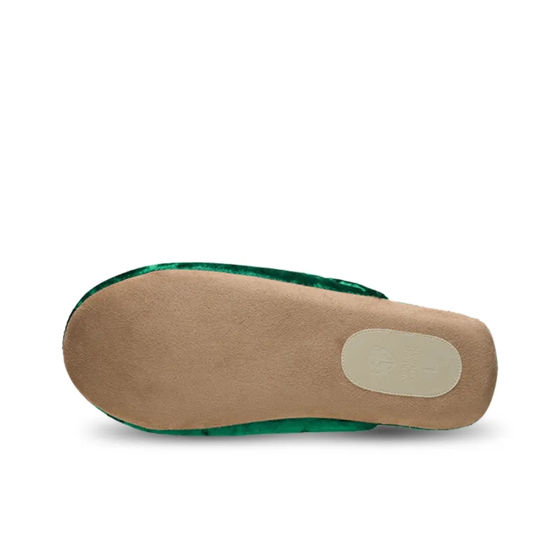 DEALER STREAK Odor Resistant Abrasion Resistant Slip Resistant Closed Toe Slippers Unisex Green-3