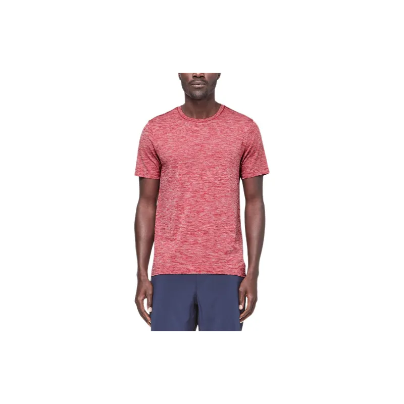 Lululemon Metal Vent Tech Collection Surge Collection T-Shirt Men's Red White-2