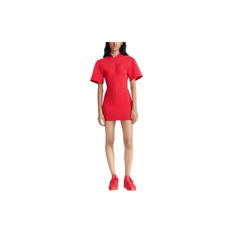 Nike X Nike Short Sleeved T Shirt Dress Dark Red-1