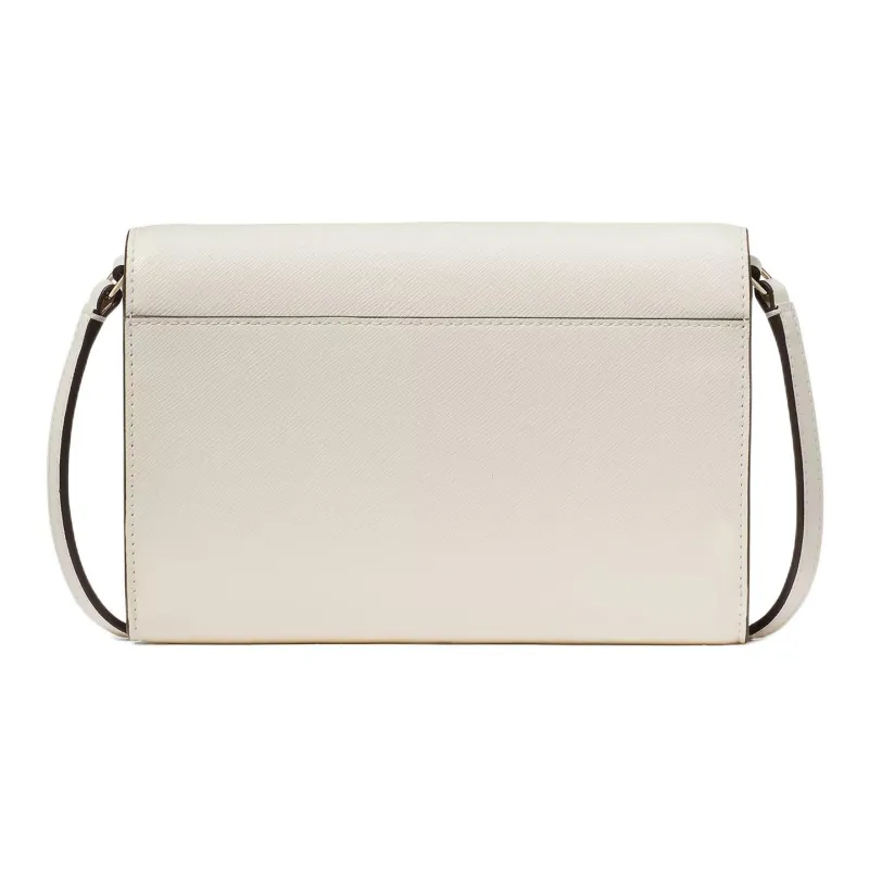 Kate Spade Cross Grain Leather Shoulder Bag, Crossbody Bag Women's White-2