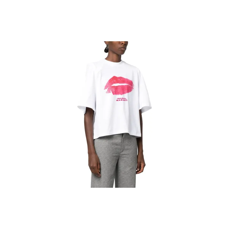 ISABEL MARANT Ben Organic cotton T shirt-3