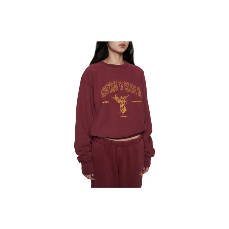 Danielle Guizio X Champion Danielle Guizio Co-brand Sweatshirts Women's Red-4