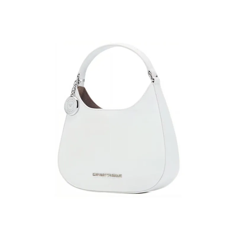 EMPORIO ARMANI Pu Synthetic Leather Shoulder Bag, Crossbody Bag, Handbag Mini Women's White-1