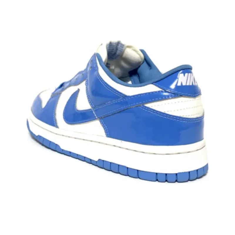Nike Dunk Anti Slip Wear Resistant Low Top Skateboard Shoes Unisex White Blue-2