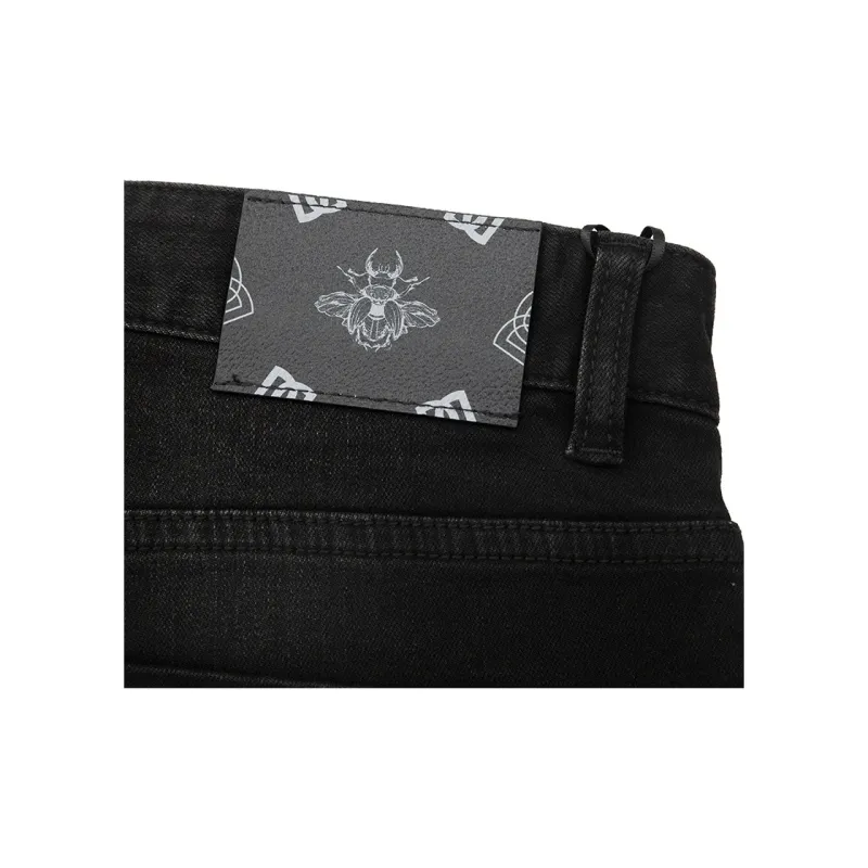 DIDIBOY FW24 Jeans Men's Black Gray Color-2
