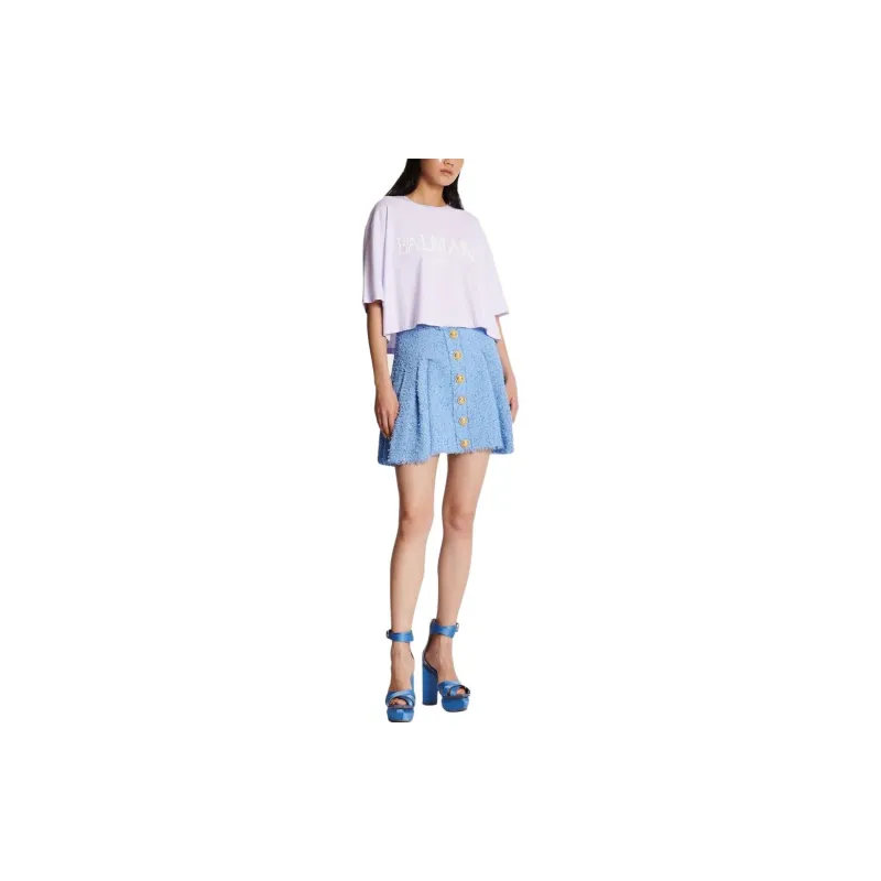 BALMAIN T Shirts Women's Purple-3