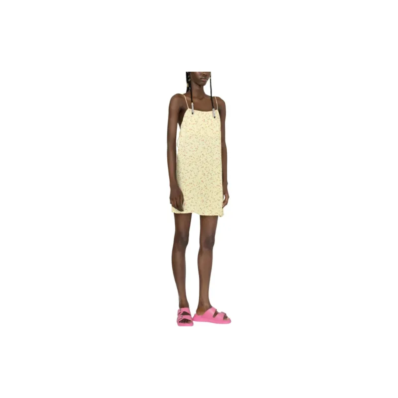Rotate Sleeveless Dresses Women's Yellow-2