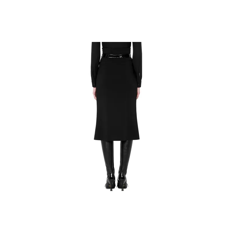 MOSCHINO High-waisted Belted Skirt-2
