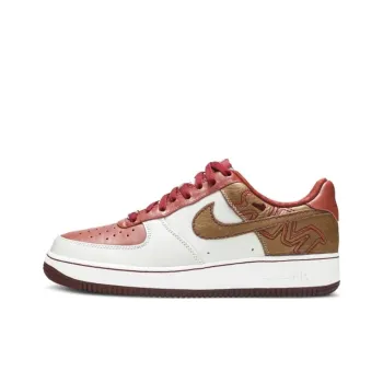 Nike Air Force 1 Premium Anti Slip Wear Resistant Low Top Skateboard Shoes Men's White Brown