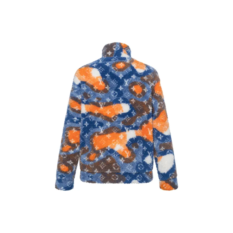 LOUIS VUITTON Jacquard Camo Fleece Blouson-2
