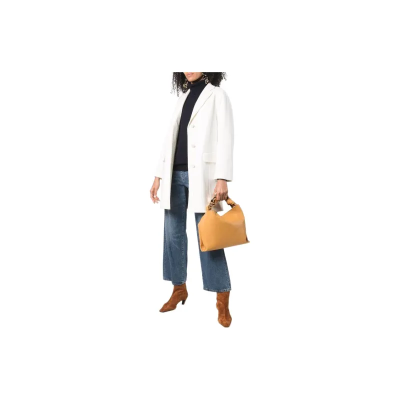 Alberto Biani Buttoned Up Wool Coat-1