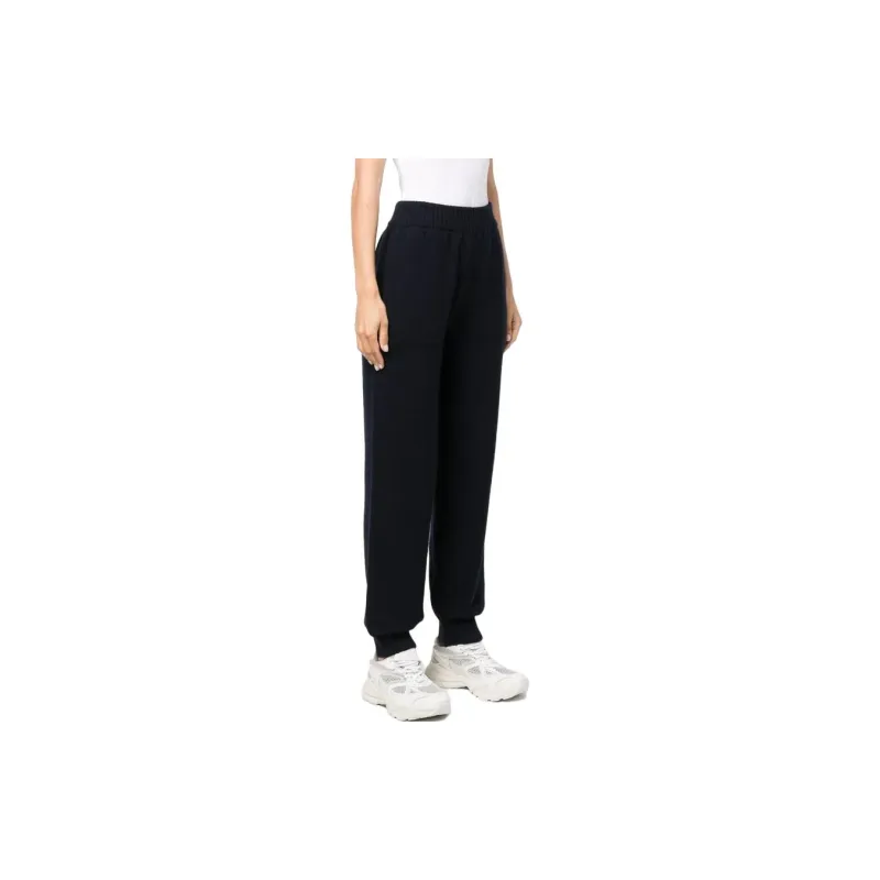 MSGM Logo embroidered Knitted Trousers-3