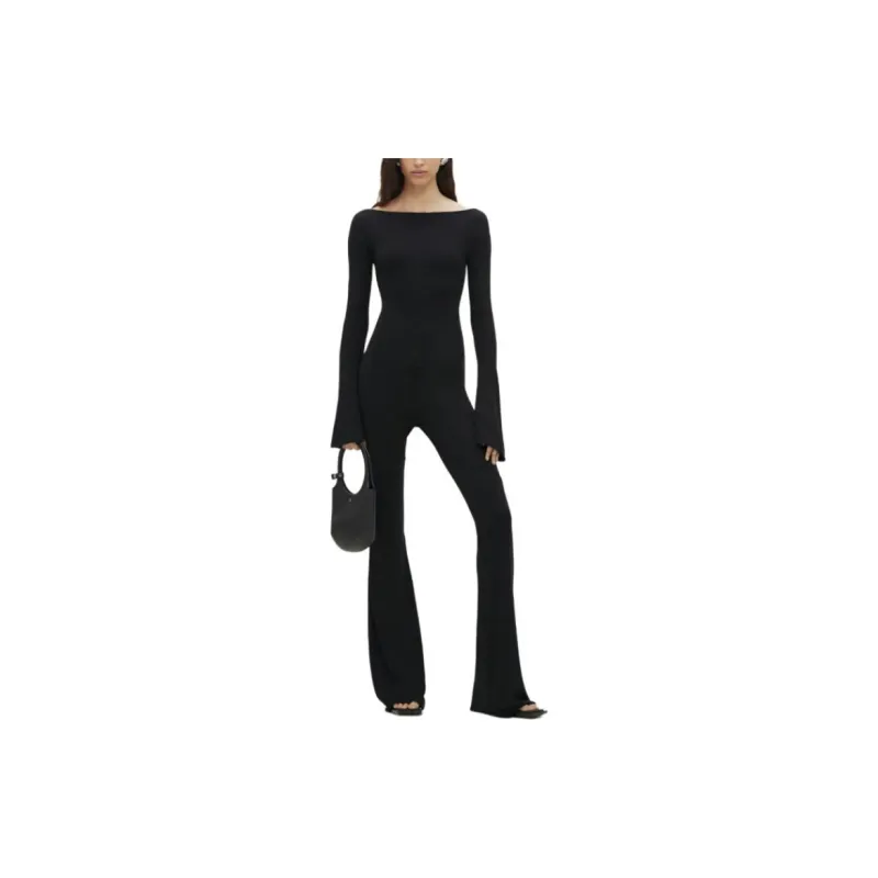 COURREGES Ellipse Zip up Crepe Jumpsuit-2