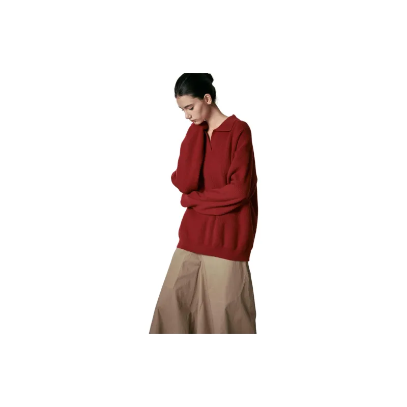 KIKAT Knitwear Women's Red-2
