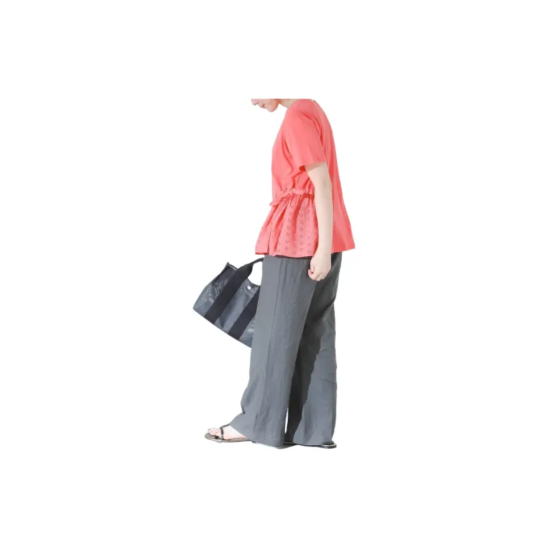 Beams T-Shirts Women's Pink-5