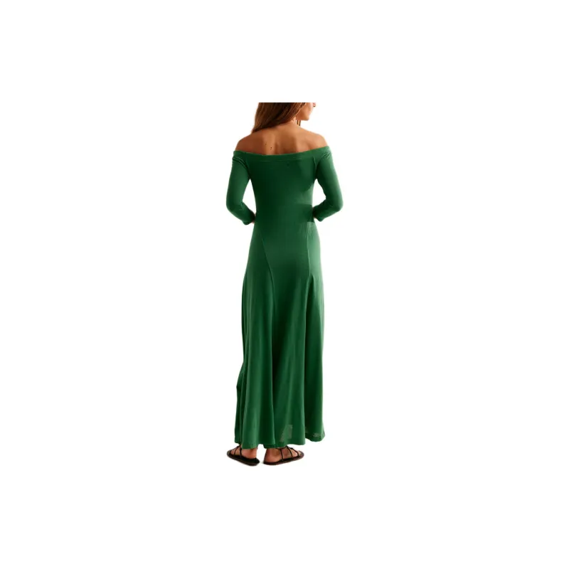 FREE PEOPLE Carrie Midi Long-Sleeved Dresses Women's Mermaid/Beautiful Mermaid-2
